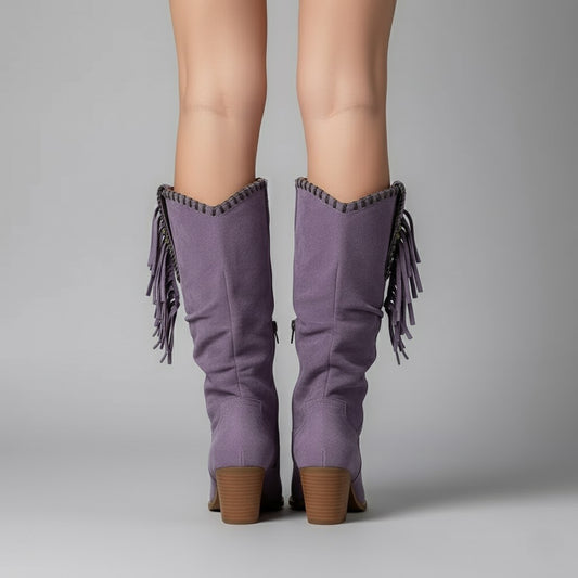 Evelyn | Trendy Fringe Cowboy Boots for Women