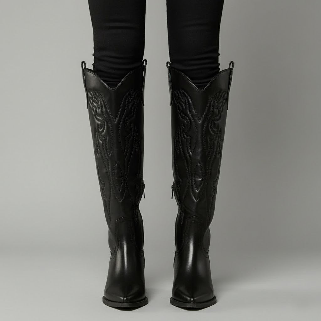 Danielle | Stylish Embroidered Cowboy Boots for Women