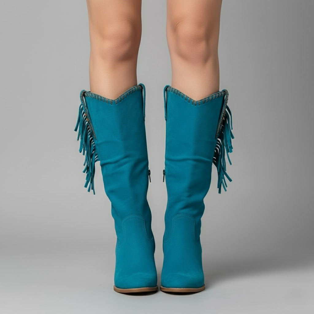 Evelyn | Trendy Fringe Cowboy Boots for Women