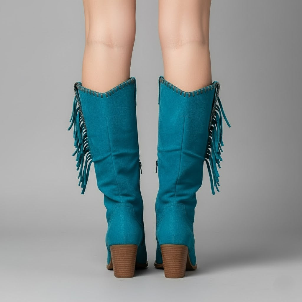 Evelyn | Trendy Fringe Cowboy Boots for Women