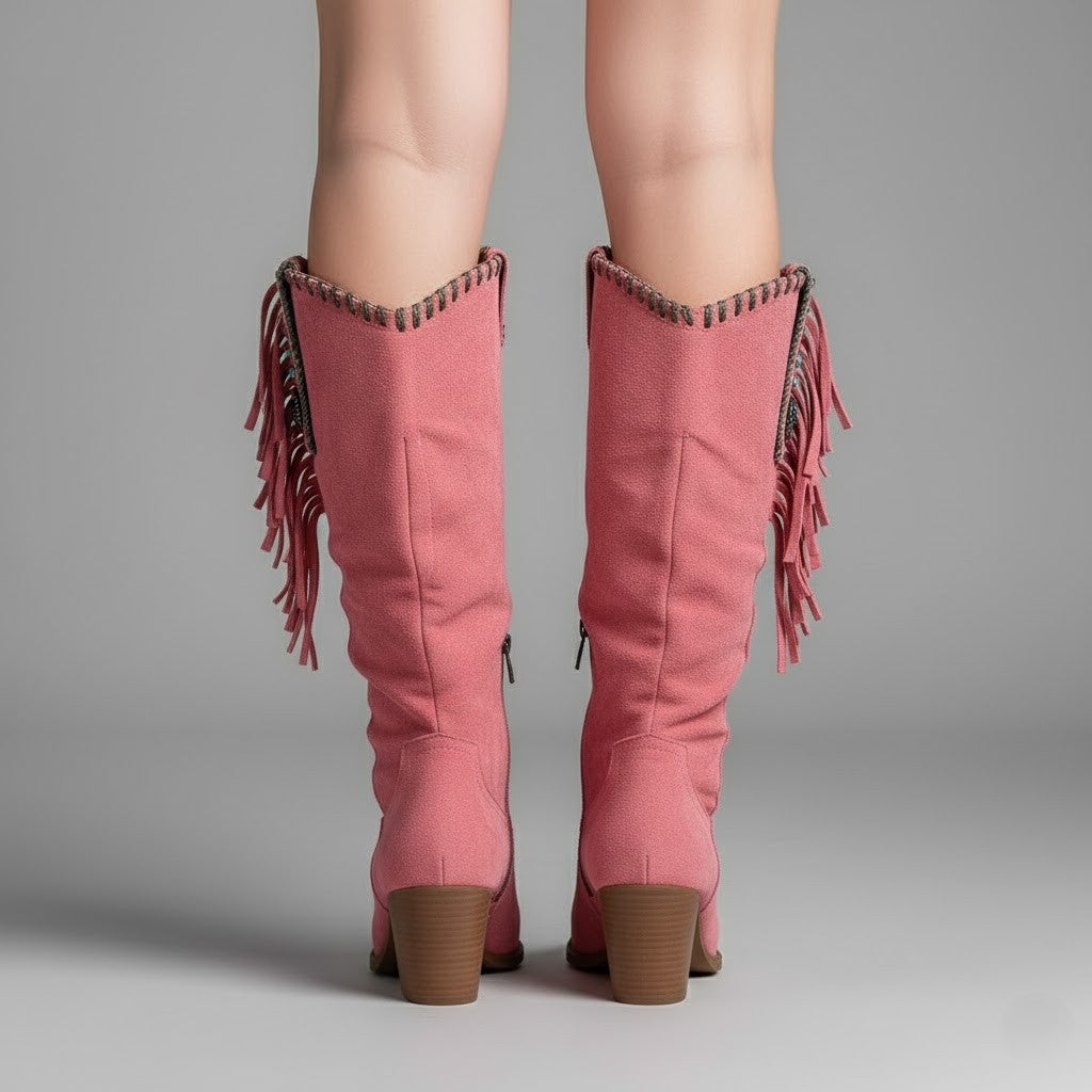 Evelyn | Trendy Fringe Cowboy Boots for Women