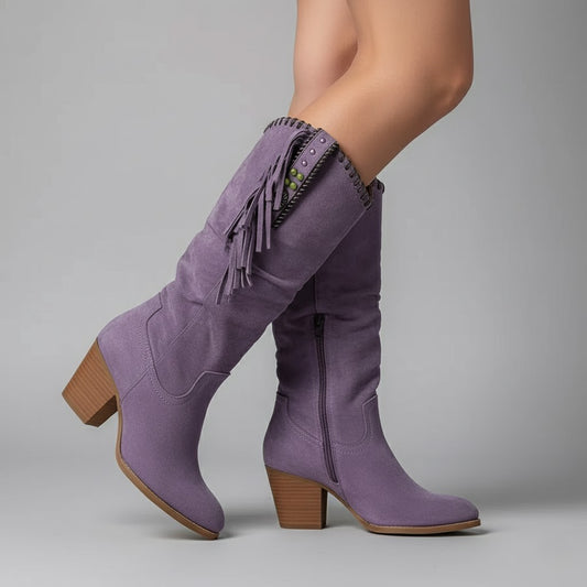 Evelyn | Trendy Fringe Cowboy Boots for Women