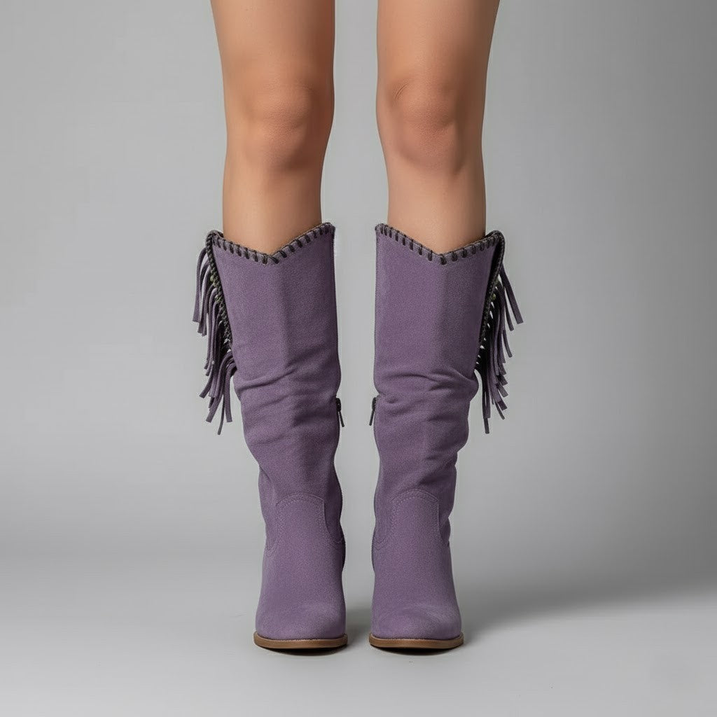 Evelyn | Trendy Fringe Cowboy Boots for Women