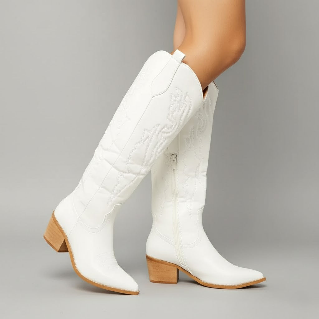 Danielle | Stylish Embroidered Cowboy Boots for Women