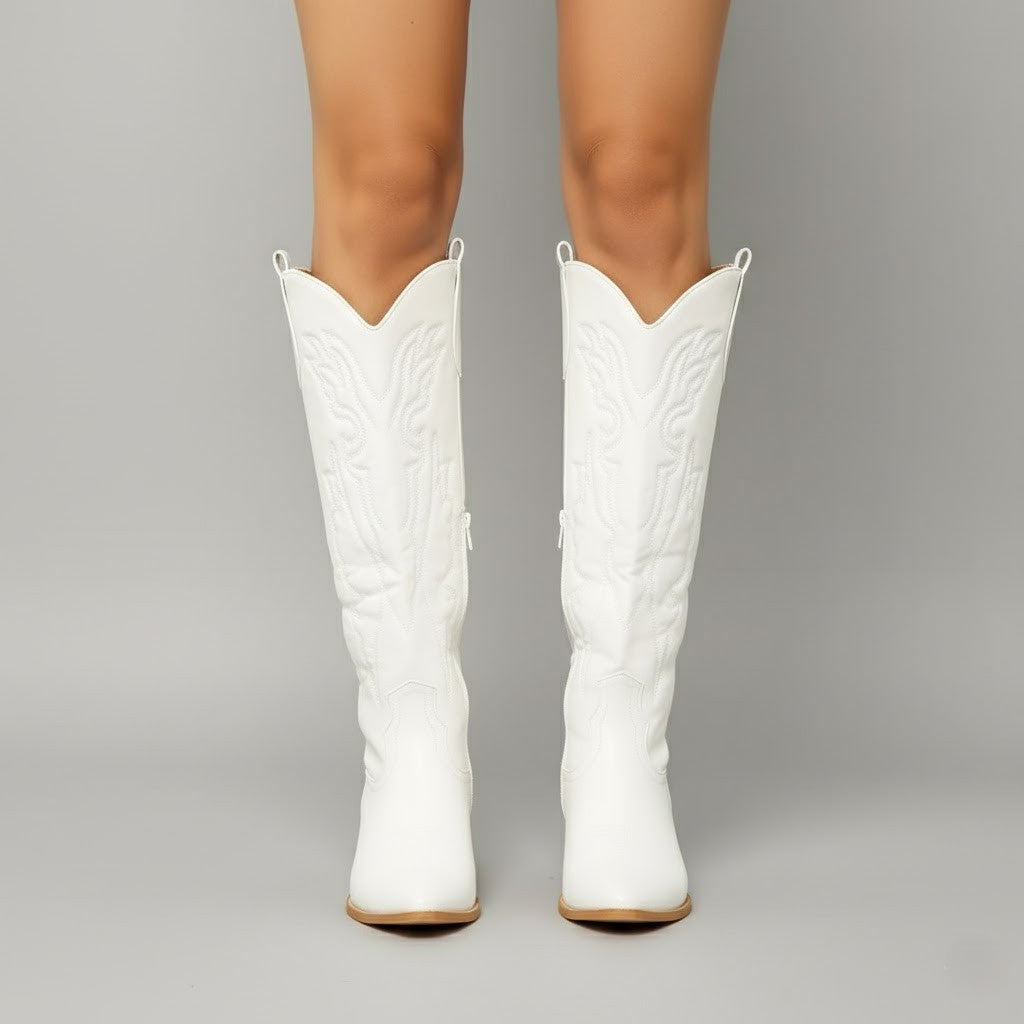 Danielle | Stylish Embroidered Cowboy Boots for Women